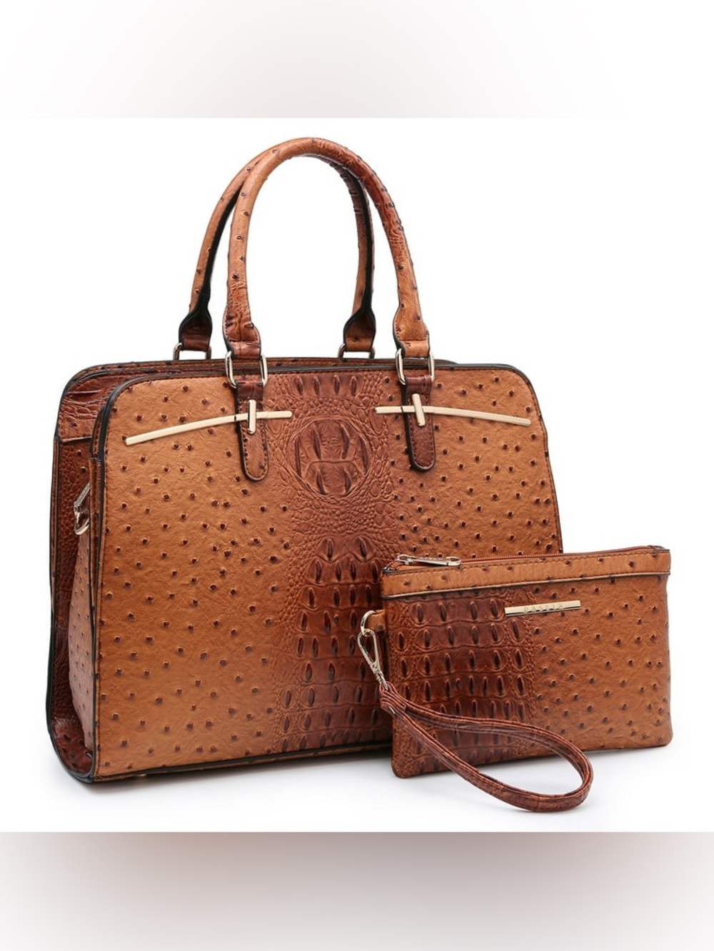Dasein Women Satchel Handbags Shoulder Purses Tote With Matching Wallet